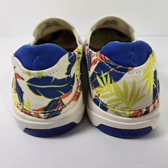 NEW OluKai Lae\'Ahi Pa\'i Shoes Aloha Floral Slip On Mens 8 Shoes main image 5